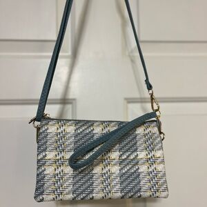 Jen & Co Vegan Riley Spring Plaid Crossbody